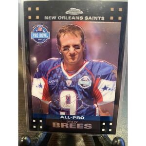 Drew Brees Topps‎ Chrome ALL-PRO Card NFL 2007 T5-264 New Orleans Saints